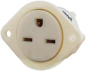 BRYANT 5679 Straight Blade Receptacle, 6-15R, 15 A, 250V AC, 2 Pole, 3 Wire,