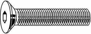 FABORY U07410.019.0037 #10-24 Flat Socket Head Cap Screw, 3/8 in L, 100 PK
