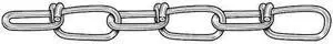 ZORO SELECT 2ZDH4 Chain,Dbl,Zinc,Sz #4,70 Lb Load,100 Ft