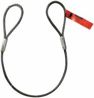 DAYTON 1DNF3 Sling,Wire Rope,6 ft.