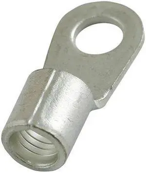 POWER FIRST 5WHG6 Ring Terminal, 3/8 in Stud Size, 6 AWG, 600 V, Bare