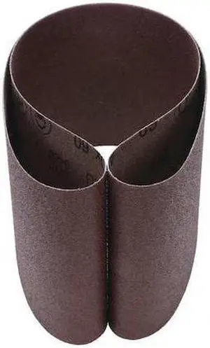 3M 01457 Sanding Belt, 6 in W, 48 in L, Coated, Aluminum Oxide, 60 Grit, Not