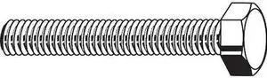 ZORO SELECT N01060.075.0450 Grade 5, 3/4"-16 Hex Head Cap Screw, Black Oxide
