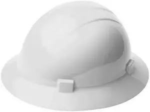 ERB SAFETY WEL19221WH Hard Hat, Americana, Polyethylene, 4 Point Ratchet, Type