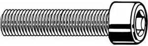 ZORO SELECT U07040.050.0125 1/2"-20 Socket Head Cap Screw, Socket, Black Oxide