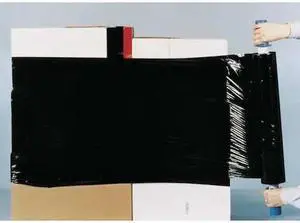 ZORO SELECT 15A883 Hand Stretch Wrap 20" x 1000 ft., Cast Style, Black