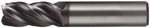 CLEVELAND C60008 4-Flute Carbide HP VI CrnRad Single End Mill Cleveland