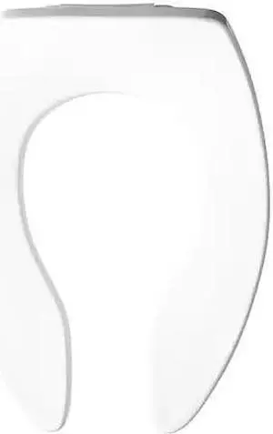 BEMIS 1655SSCT Toilet Seat, Without Cover, Plastic, Elongated, White