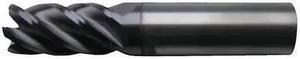 CLEVELAND C80550 5-Flute Carbide HP CrnRad Single EndMil for Ferrous Matl CTD