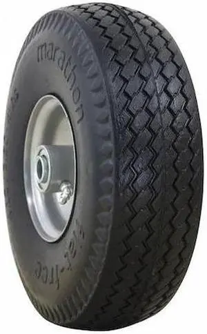MARASTAR 30030 Flat Free Wheel,Polyurethane,300 lb,Gray