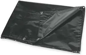 ZORO SELECT 2ZJ48 Tarp, 15 x 20 ft, 5.1 mil, Polyethylene, Standard Duty, Blue