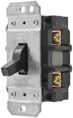 HUBBELL WIRING DEVICE-KELLEMS HBL7832 Manual Motor Switch,30A,600VAC,2P