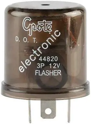 GROTE 44820 Electromechanical Flasher,Clear