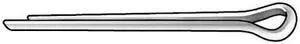 ZORO SELECT 2UJC3 Cotter Pin,Ext Prong,7/64"Dx2" L,PK100