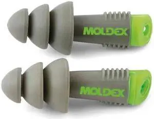 MOLDEX 6430 Alphas(TM) Reusable TPE Ear Plugs, Flanged Shape, 27 dB,