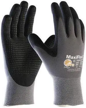 Pip Size S Coated Gloves, Black/Gray, 34-844/S