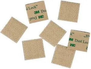 3M SJ4570 Reclosable Fastener Shapes, Acrylic Adhesive, 2 in, 1 in Wd, Clear,