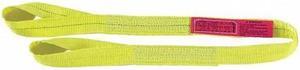 LIFT-ALL EE2802DTX2 Web Sling, Type 4, 2 ft L, 2 in W, Polyester, Yellow