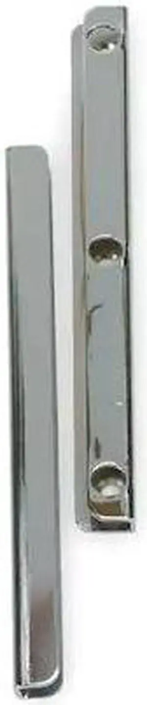 ZORO SELECT 2MDH4 Interlocking Latch Guard, Chrome, Steel, 7"L x 5/8"W