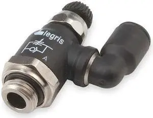 LEGRIS 7040 06 10 Flow Control Regulator,Tube Sz 1/8 In
