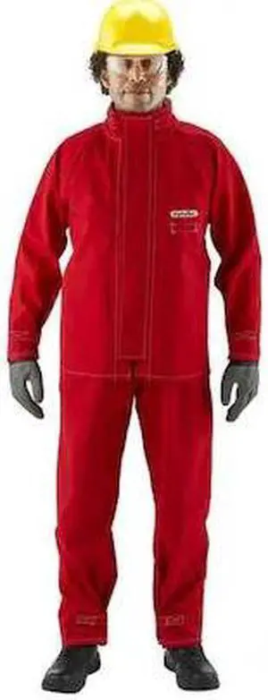 ANSELL 66-660 Lab Jacket, Polyester, 0 Pockets, Zipper