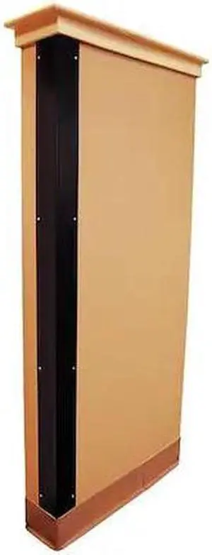 ZORO SELECT 19F846 Corner Guard, Flame Retardant, Black, 2"W X 96"H