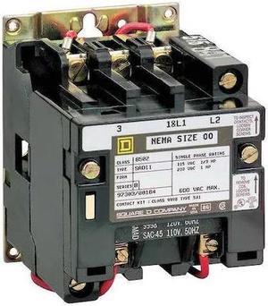 SQUARE D 8502SEO2V08 208VAC Non-Reversing Magnetic Contactor 3P 90A NEMA 3