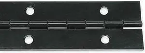 ZORO SELECT 1CBJ1 Piano Hinge, Steel, Full Surface Mounting, 1 in Leaf W x 72