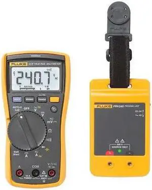 FLUKE FLUKE-117/PRV Digital Multimeter Kit, 600 Max. AC Volts, 600 Max. DC