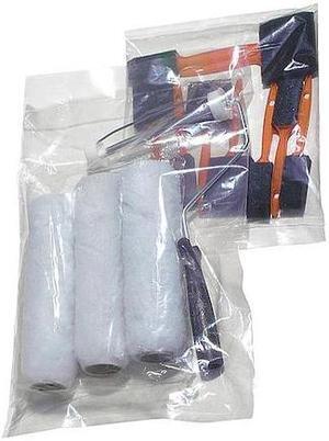 ZORO SELECT 5DGR3 Open Poly Bags, 4" x 4", 2 mil, Clear, None, 2000 PK