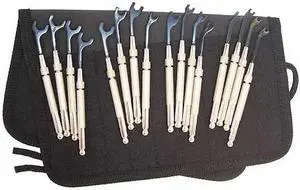 MOODY TOOL 57-0122 Open End Wrench Set,SAE/Metric,16 Pc