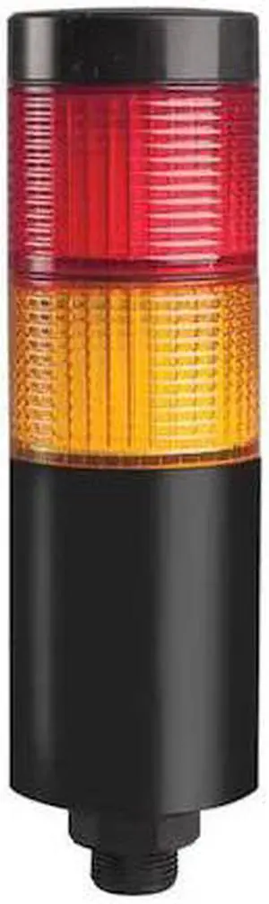 DAYTON 26ZT41 Tower Light Assembly, Red, Yellow, 90 to 240V AC, 80 FPM, 56 mm