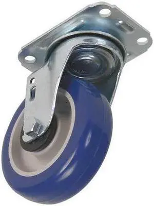 ZORO SELECT 1G197 Swivel Plat Castr,Polyurthan,4 in,198 lb
