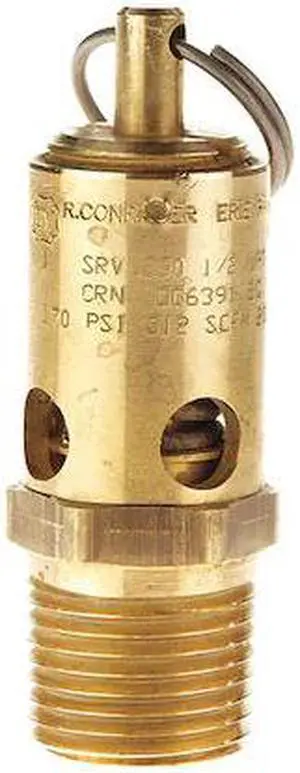 CONRADER srv390-12-175 sst Safety Valve,1/2" (M) NPT Inlet