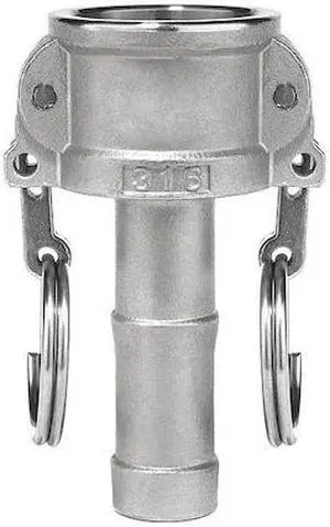 USA INDUSTRIALS BULK-CGF-291 Cam and Groove Fitting, 304SS, C, 1-1/2" Cplr x