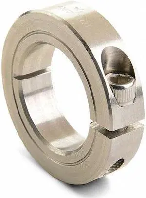RULAND CL-24-SS Shaft Collar,Clamp,1Pc,1-1/2 In,303 SS