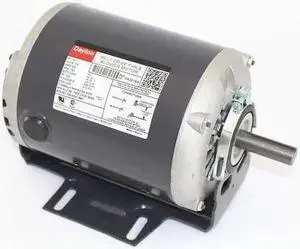 DAYTON 5K261 Split-Phase Belt Drive Motor, 1/3 HP, 56 Frame, 115V AC Voltage,