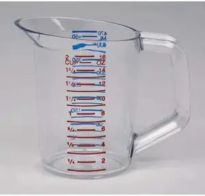 Rubbermaid Commercial Products 1 pt. BPA Free Polycarbonate Measuring Cup, Clear