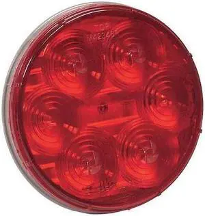 MAXXIMA M42346R Stop/Turn/Tail,4In,6 LED,Round,Red