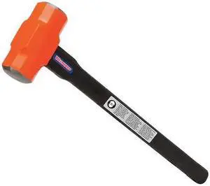 WESTWARD 22XP69 Sledge Hammer,8 lb.,36 In,Rubber/Steel