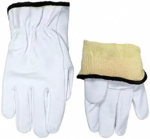 MCR SAFETY 3601KL Leather Drivers Gloves, Shirred Slip-On Cuff, Straight Thumb,