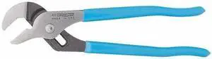 CHANNELLOCK 420 9 1/2 in Straight Jaw Tongue and Groove Plier, Serrated