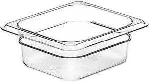 CAMBRO CA62CW135 Food Pan, Sixth Size, Clear,PK6