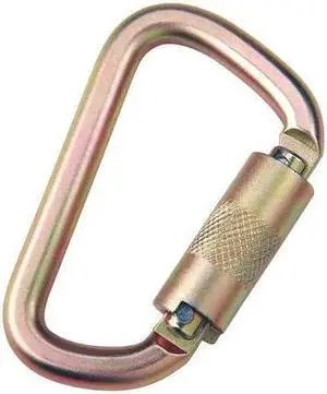 3M DBI-SALA 2000112 Carabiner, Twist-Lock, Offset-D, 4 5/16 in Length, 11/16"