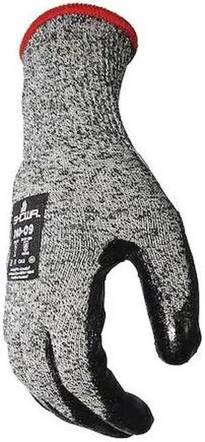 SHOWA 240-08 Arc Flash Gloves,Neoprene,M,Blk/Gray,PR