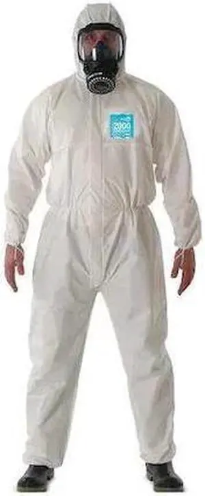 ANSELL WH20-B-92-111-09 Hooded Coverall,Elastic,Bound,5XL,PK25