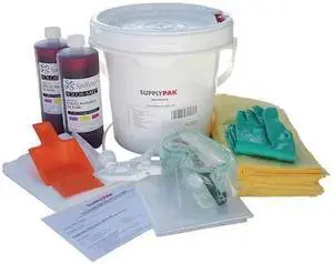 SUPPLYPAK SUPPLY-224 Battery Acid Spill Kit, 3 gal Volume Absorbed per Kit, 2