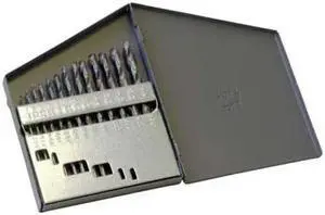 CHICAGO-LATROBE 43637 15PC 135 Degree Heavy-Duty Jobber Length Drill Set