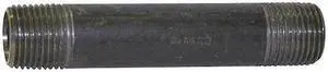 ZORO SELECT 5P726 1-1/2" x 7" Black Pipe Nipple Sch 40