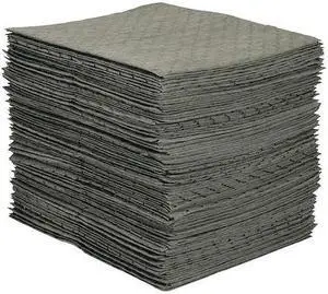 CONDOR 436M72 Sorbent Pad, 26 gal, 15 in x 19 in, Universal, Gray, 100 PK